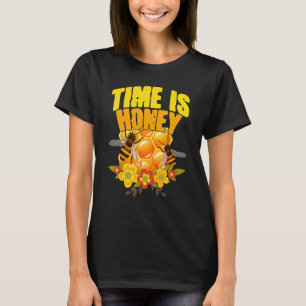 T-shirt Le Temps Est Miel Abee Monde Abeille Apiariste