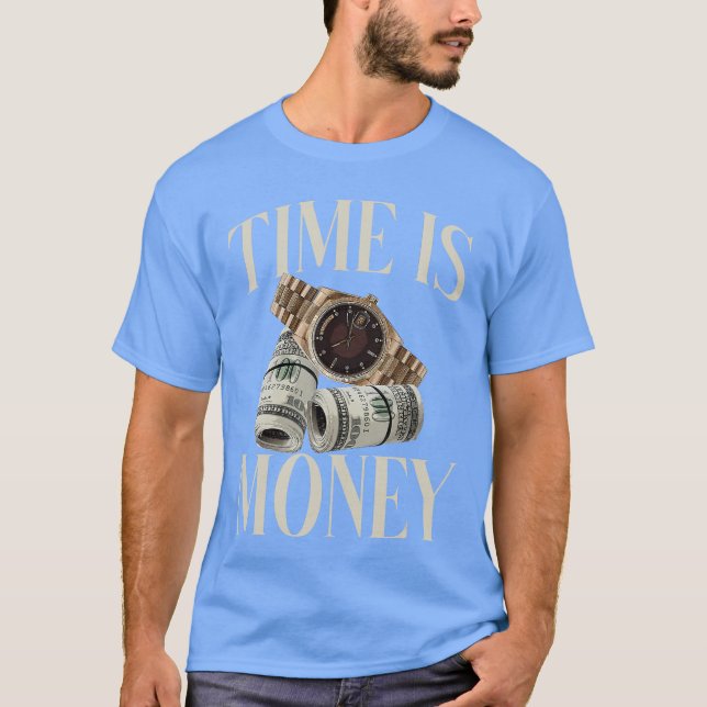 T-shirt Le temps est un argent comptant Entreprise Million (Devant)