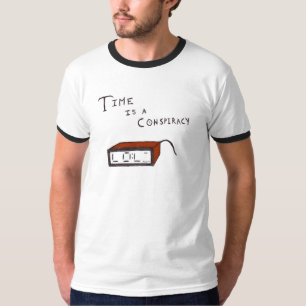 T-shirt Le temps est une conspiration (la couleur)