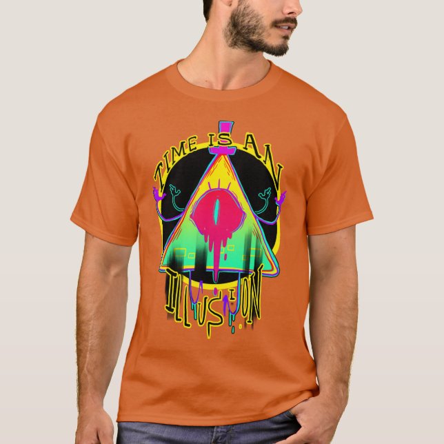 T-SHIRT LE TEMPS EST UNE ILLUSION (Devant)