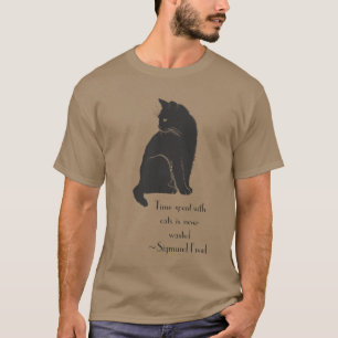 T-shirt Le temps passé avec des chats n'est jamais perdu C