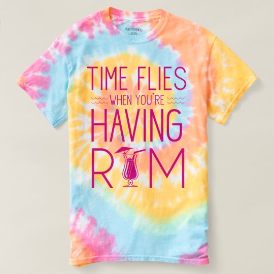 T-shirt Le temps vole quand vous prenez le rhum