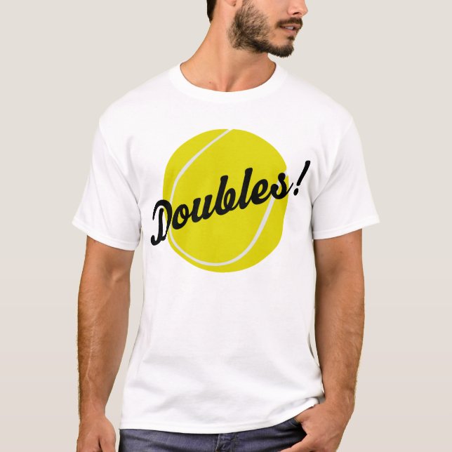 T-shirt Le tennis double le cadeau (Devant)