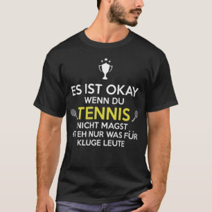 T-shirt Le tennis est pour les gens intelligents Le tennis