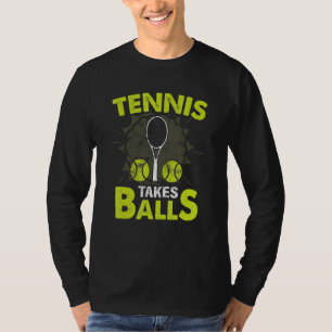 T-shirt Le tennis prend des balles