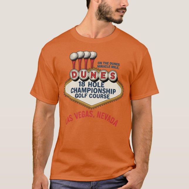 T-shirt Le terrain de golf des Dunes (Devant)