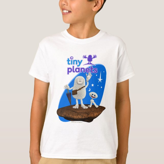 T-shirt Le terril minuscule de planètes et Bong (Devant)