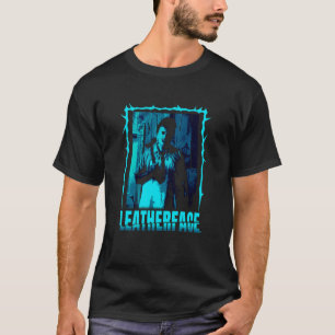 T-shirt Le Texas Chainsaw Massacre Rétro Blue Leatherface