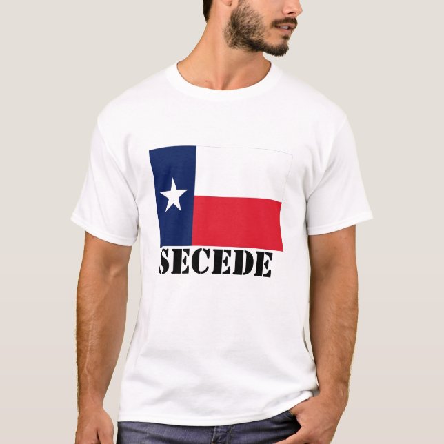 T-shirt Le Texas-drapeau, FONT CÉCESSION (Devant)