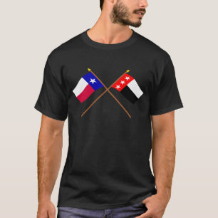 T-shirt Le Texas et République croisés des drapeaux de Rio
