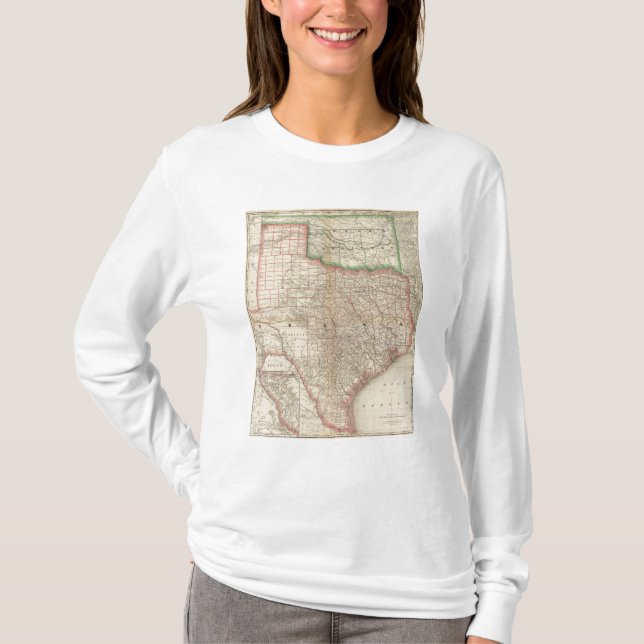 T-shirt Le Texas et territoire indien (Devant)