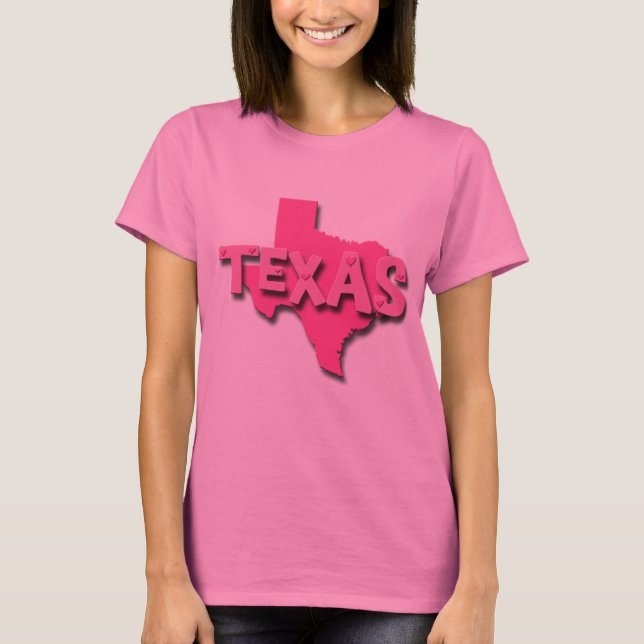 T-SHIRT LE TEXAS ROSE (Devant)