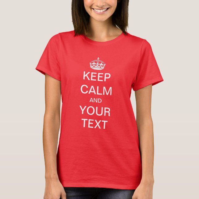 T-shirt Le texte fait sur commande gardent la chemise (Devant)
