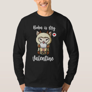 T-shirt Le thé Boba est mon mouton de la Saint-Valentin An