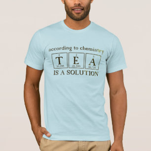 T-shirt Le thé est une science de solution chimique