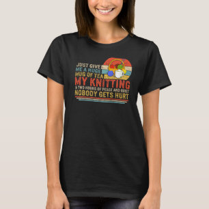 T-shirt Le Thé Et Le Tricot Me Donnent Juste Une Grosse Mu