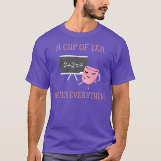T-shirt Le Thé Résout Tout Les Maths Drôle