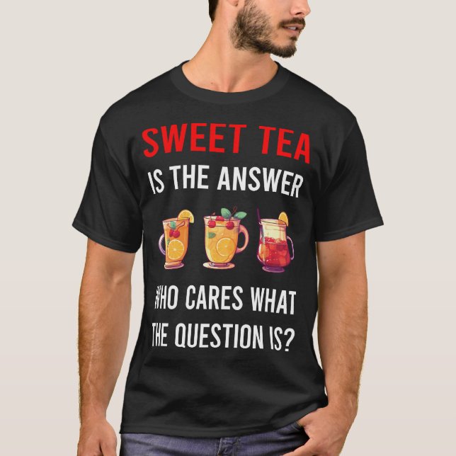 T-shirt Le thé sucré réponse (Devant)