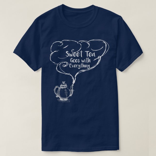 T-shirt Le Thé Sucré Va Avec Tout (Design devant)