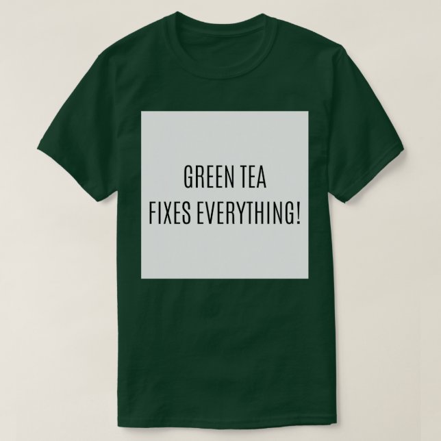 T-shirt Le Thé Vert Fixe Tout (Design devant)