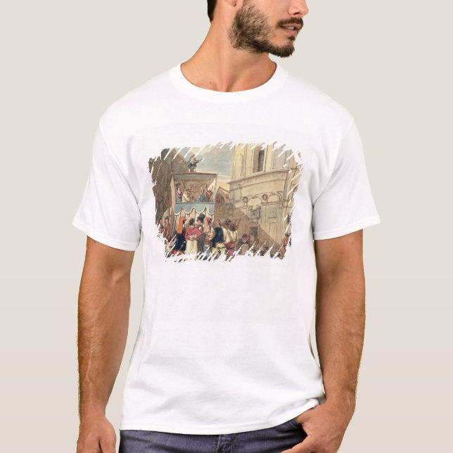 T-shirt Le théâtre de marionnette (Devant)