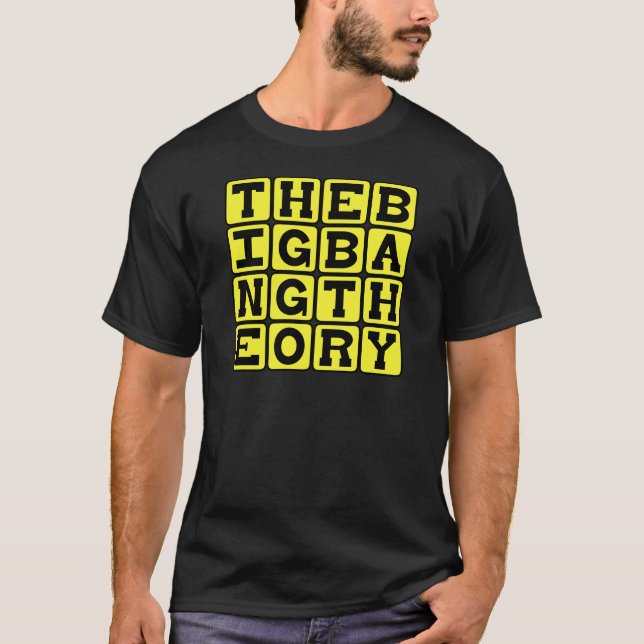 T-shirt Le théorie du Big Bang, concept de physique (Devant)