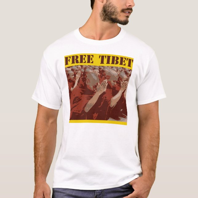 T-shirt Le Thibet libre (Devant)