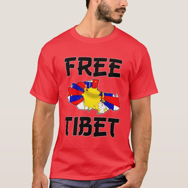 T-shirt le Thibet libre (Devant)