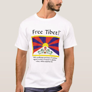 T-shirt Le Thibet libre (avec l'achat de qualification)