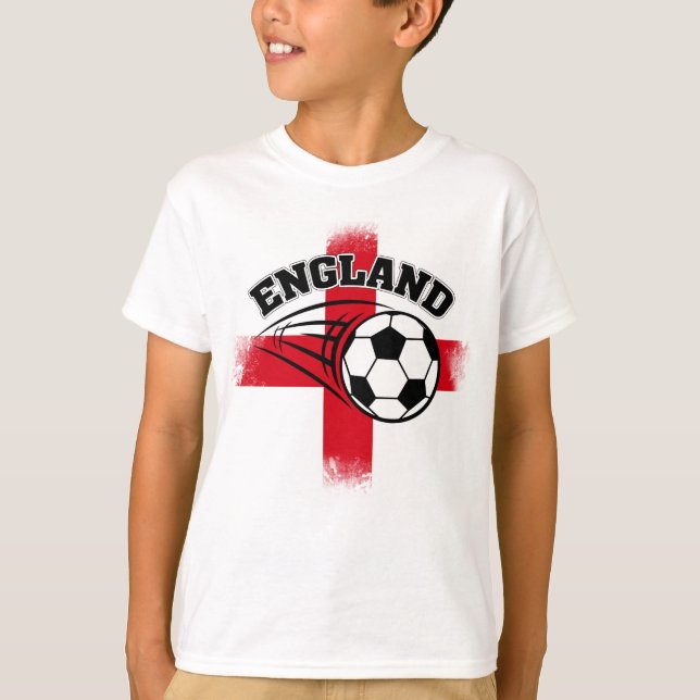 T-shirt Le Thong de football du supporter de l'Angleterre (Devant)