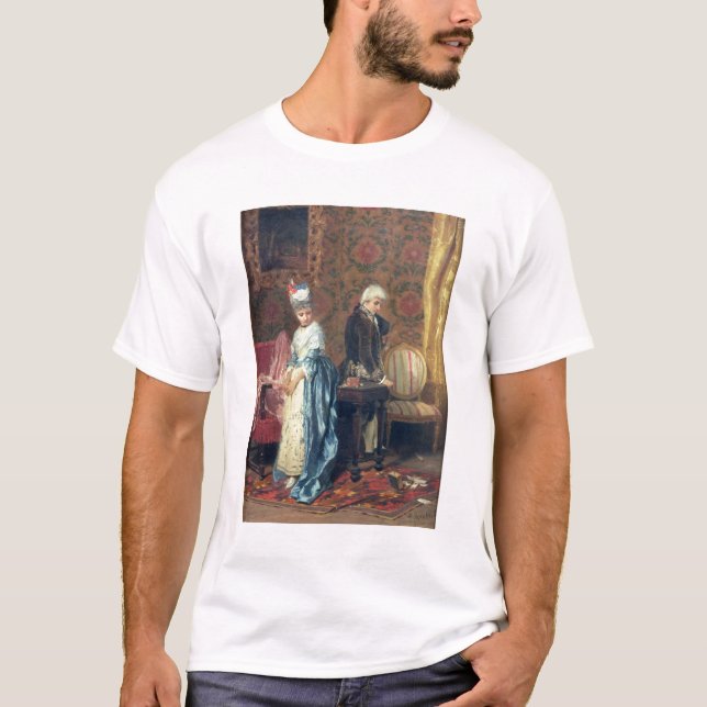 T-shirt Le tiff des amants, 1872 (huile sur le panneau) (Devant)