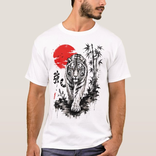 T-shirt Le Tigre Arrive (Devant)