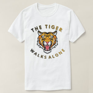 T-shirt Le Tigre Marche Seul – Graphisme de Tigre Féroce