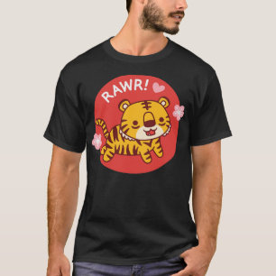 T-shirt Le Tigre Mignonne devient Rawer