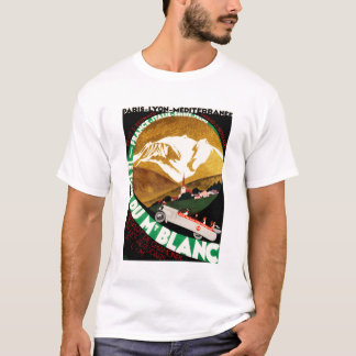 T-shirt Le Tour Du MONT BLANC Chamonix Ancienne Annonce Su