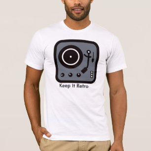 T-shirt Le Tourne-disque /recordplayer le maintiennent