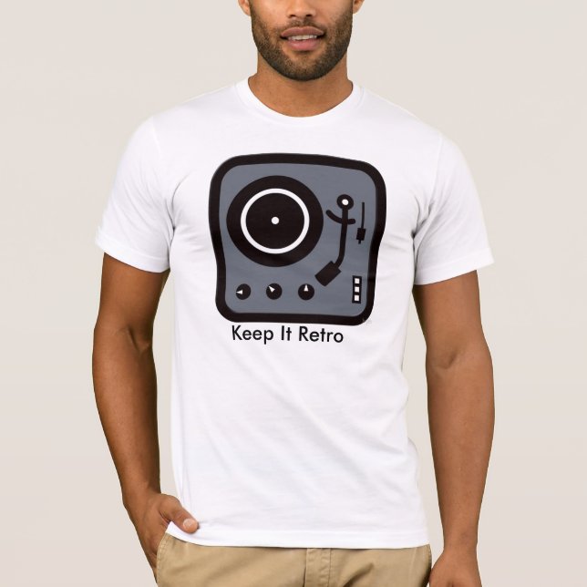 T-shirt Le Tourne-disque /recordplayer le maintiennent (Devant)