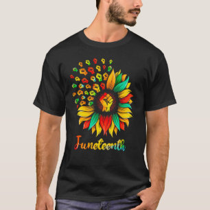 T-shirt Le tournesol d'abord du 11 juin, African American