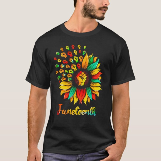 T-shirt Le tournesol d'abord du 11 juin, African American  (Devant)
