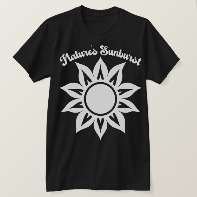 T-shirt Le tournesol Starburst de la nature (Design devant)