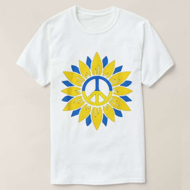 T-shirt le tournesol ukrainien (Design devant)