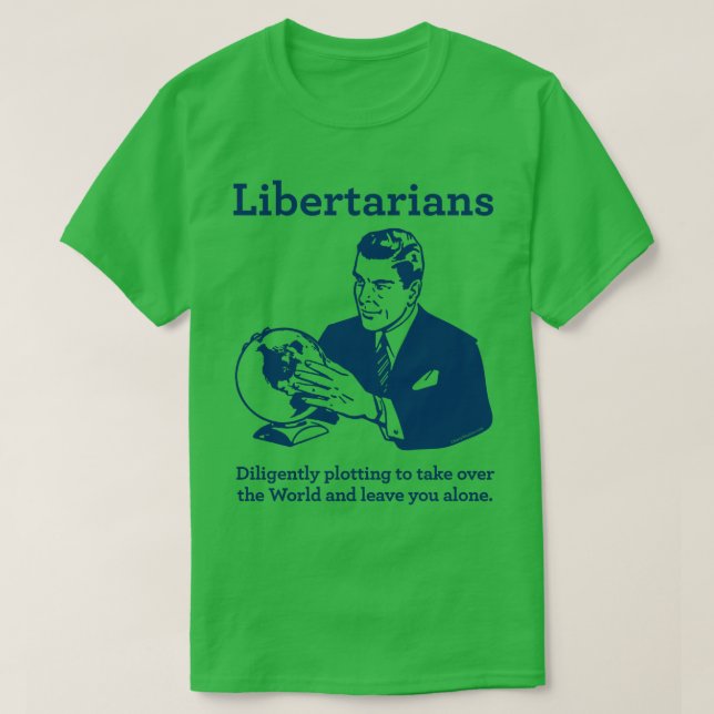 T-shirt Le tracé libertarien (Design devant)