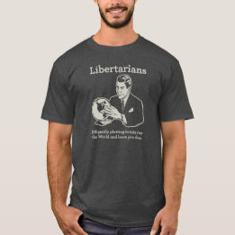 T-shirt Le tracé libertarien