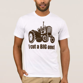 T-shirt Le tracteur I a coupé grand