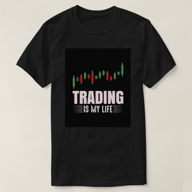 T-shirt Le trading est mon mème de vie Wall Street Stock E (Design devant)