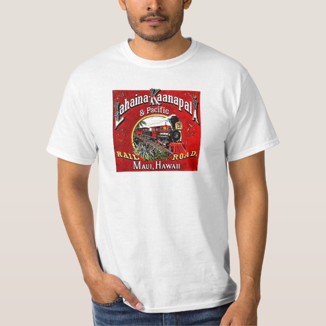 T-shirt Le train de canne à sucre avec des locomotives de (Devant)