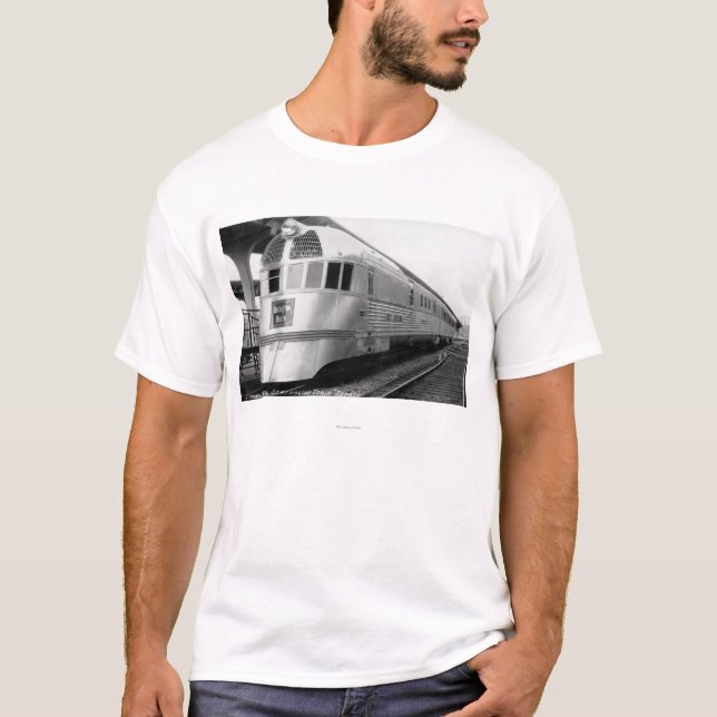 T-shirt Le train profilé en acier de ZepherStainless (Devant)