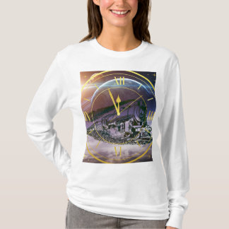 T-shirt Le train spatial traverse le temps