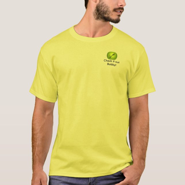T-shirt le trait de repère, le vérifient Bobby ! (Devant)