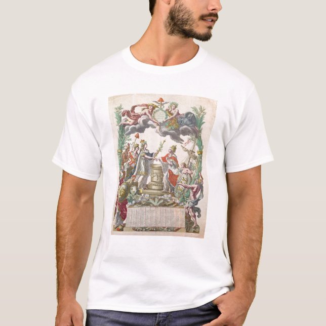 T-shirt Le Traité de Versailles en 1768 (Devant)